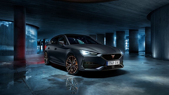 new cupra leon vz cup five doors petrol compact sport car magnetich tech matte