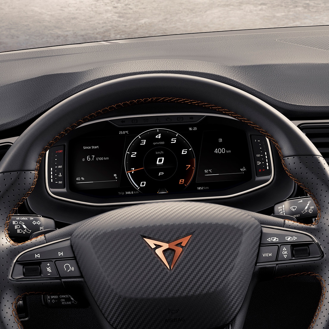 CUPRA Ateca steering wheel